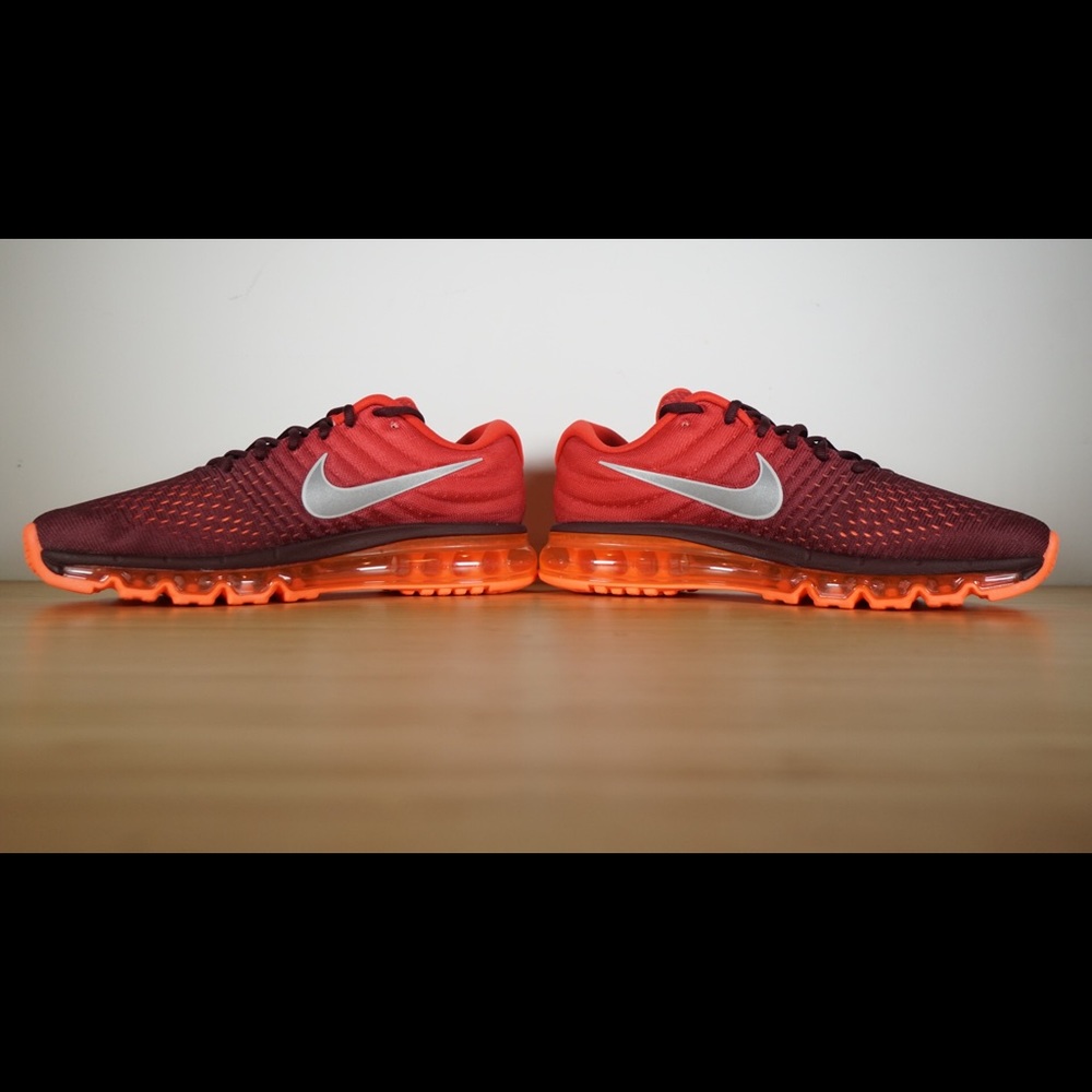 Nike Air Max 2017 Maroon Red Running Shoes - Picture 8 of 8